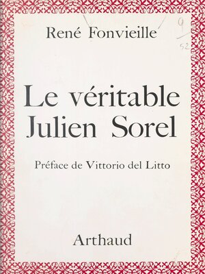 cover image of Le véritable Julien Sorel